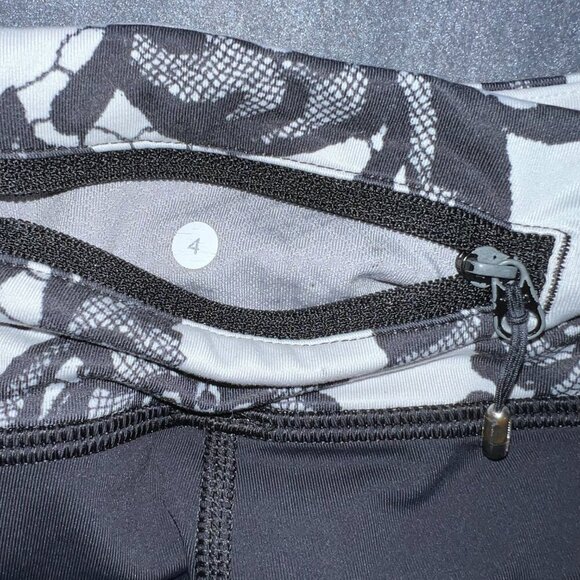 Lululemon Crop leggings tights Run: For Your Life Crop Black - Picture 3 of 7